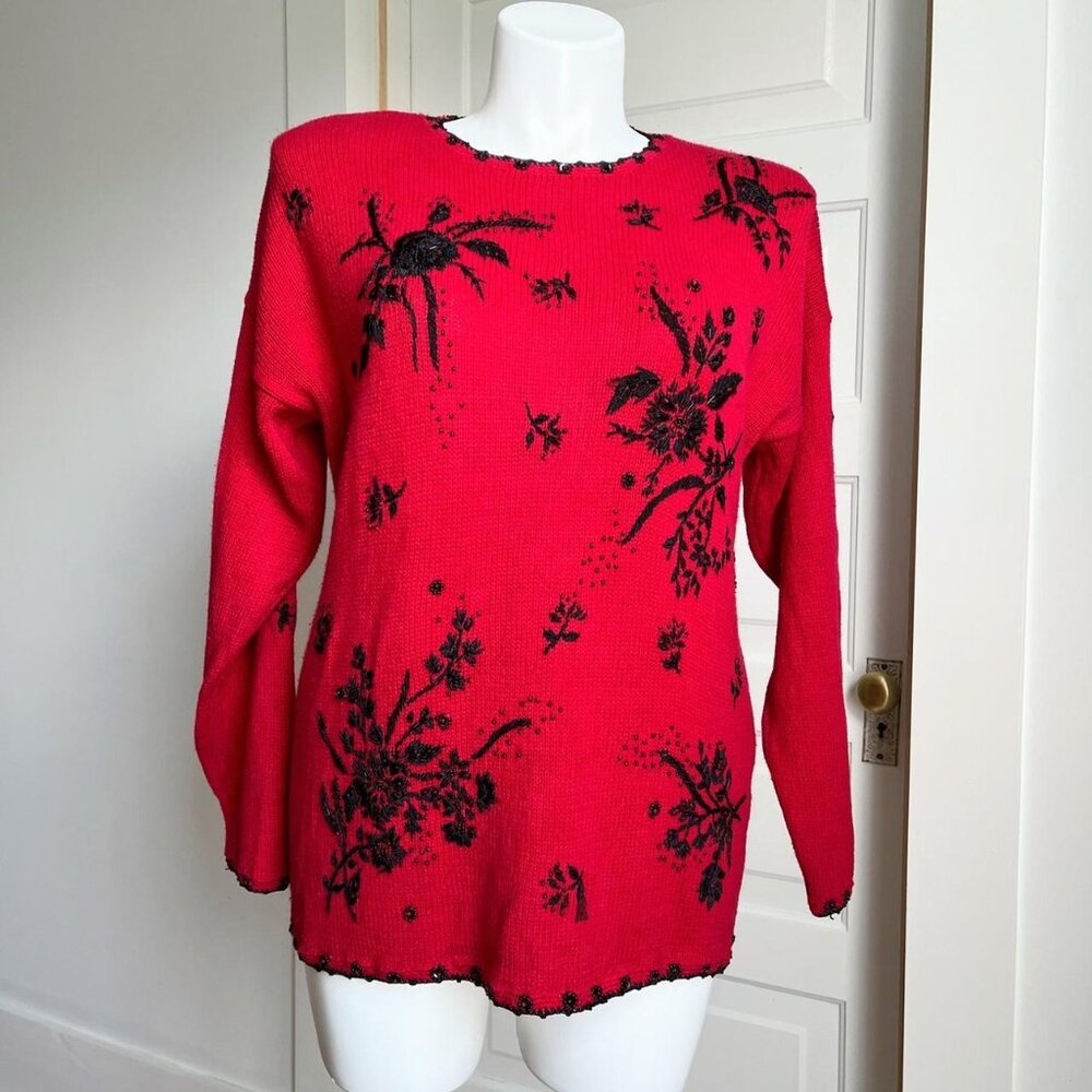 90s red sweater
